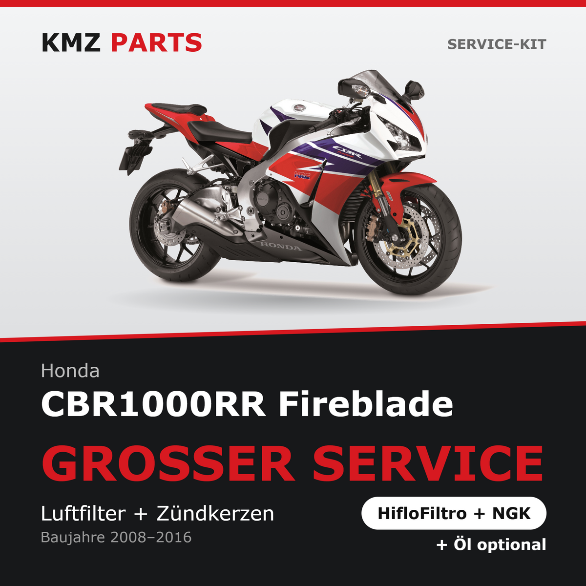 Honda CBR1000RR Fireblade Service-Kit – Großer Service