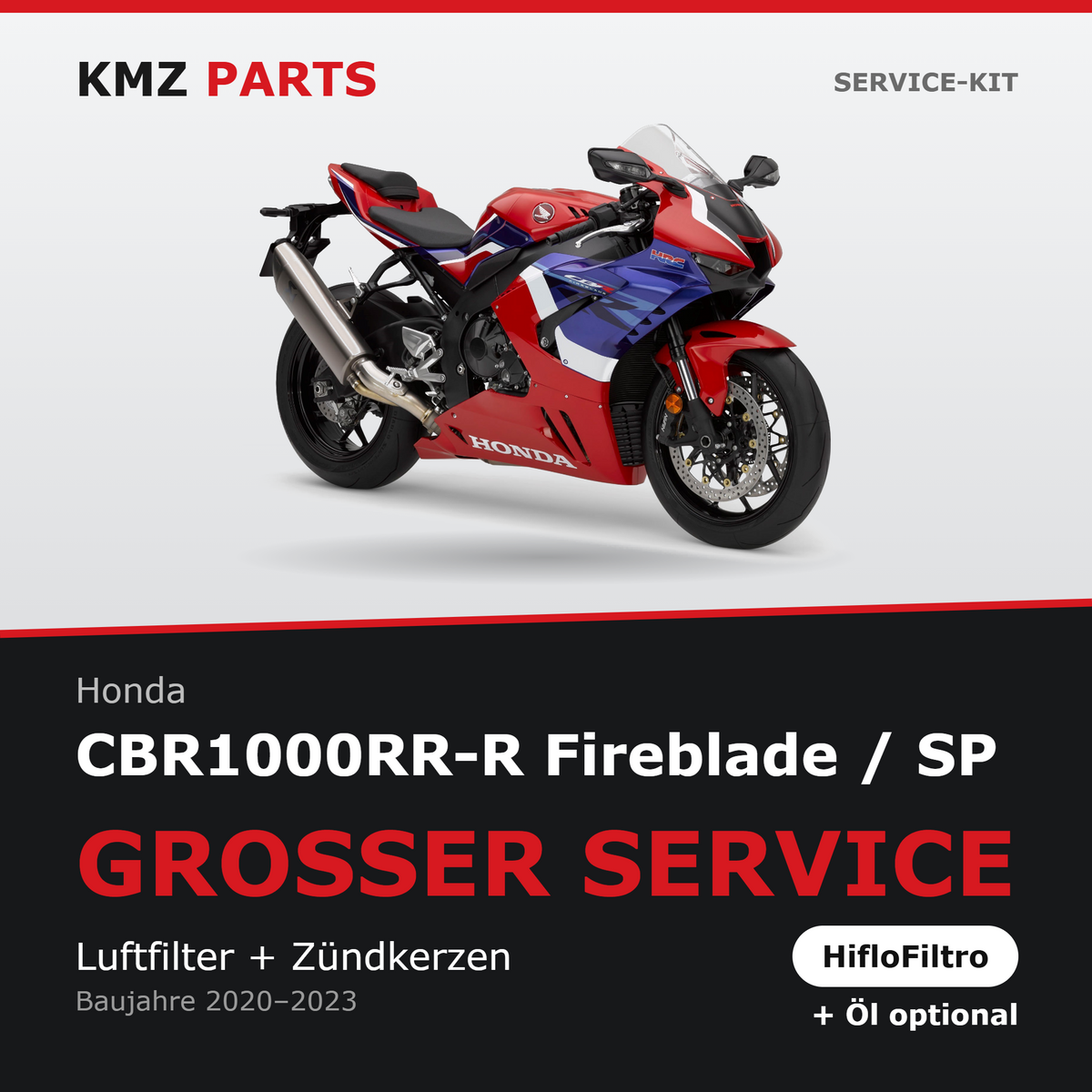 Honda CBR1000RR-R Fireblade / SP Service-Kit – Großer Service