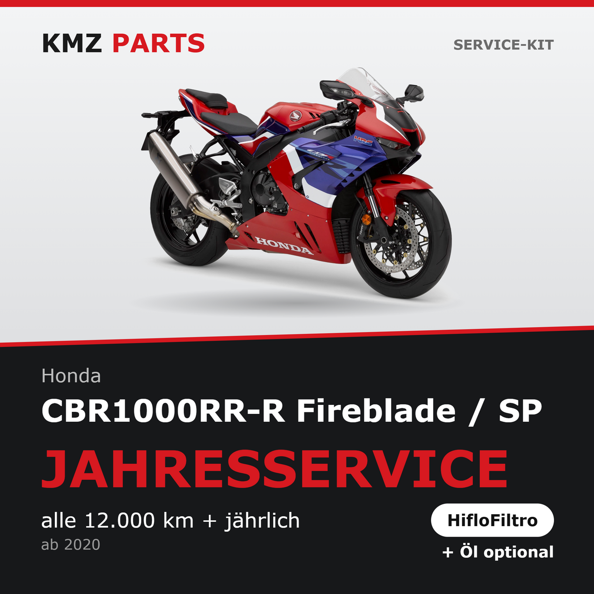 Honda CBR1000RR-R Fireblade / SP Service-Kit – Jahresservice