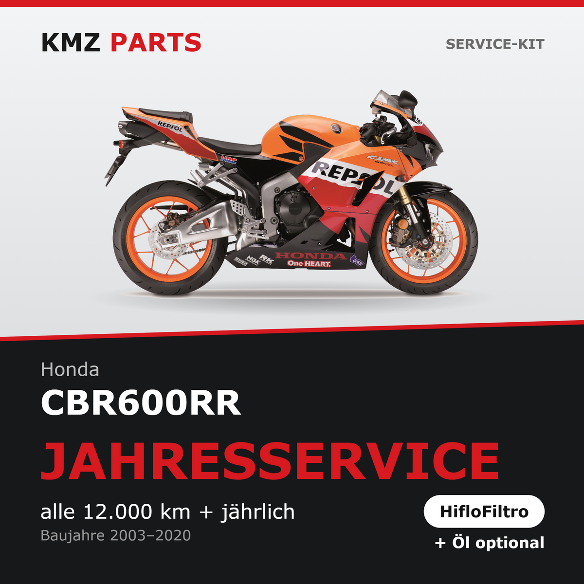 Honda CBR600RR Service-Kit – Jahresservice