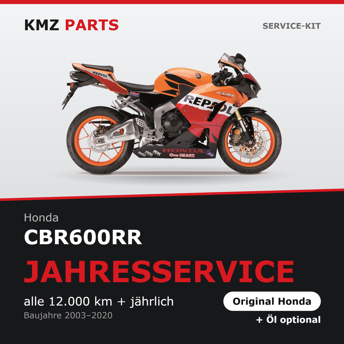 Honda CBR600RR Service-Kit – Jahresservice