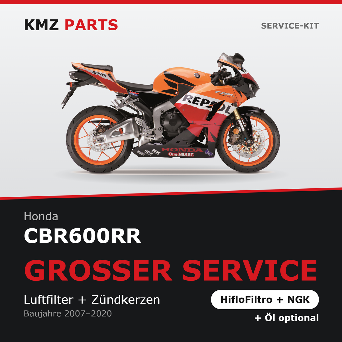 Honda CBR600RR Service-Kit – Großer Service