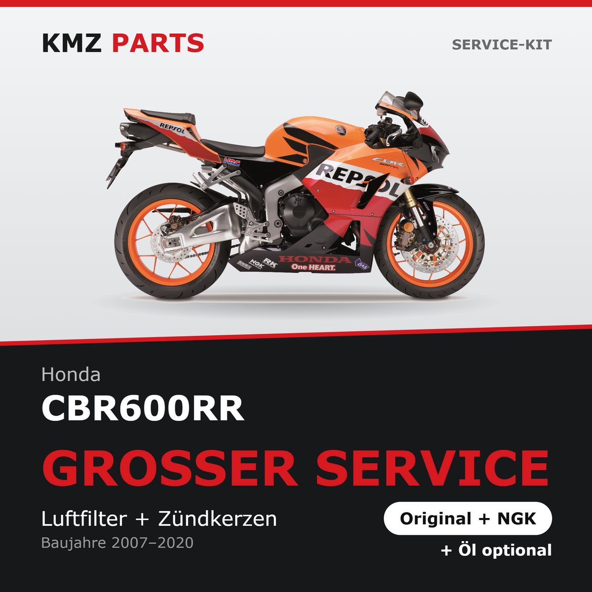 Honda CBR600RR Service-Kit – Großer Service