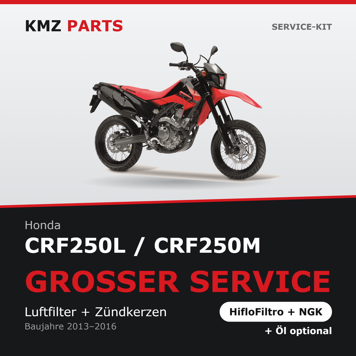 Honda CRF250L / CRF250M Service-Kit – Großer Service