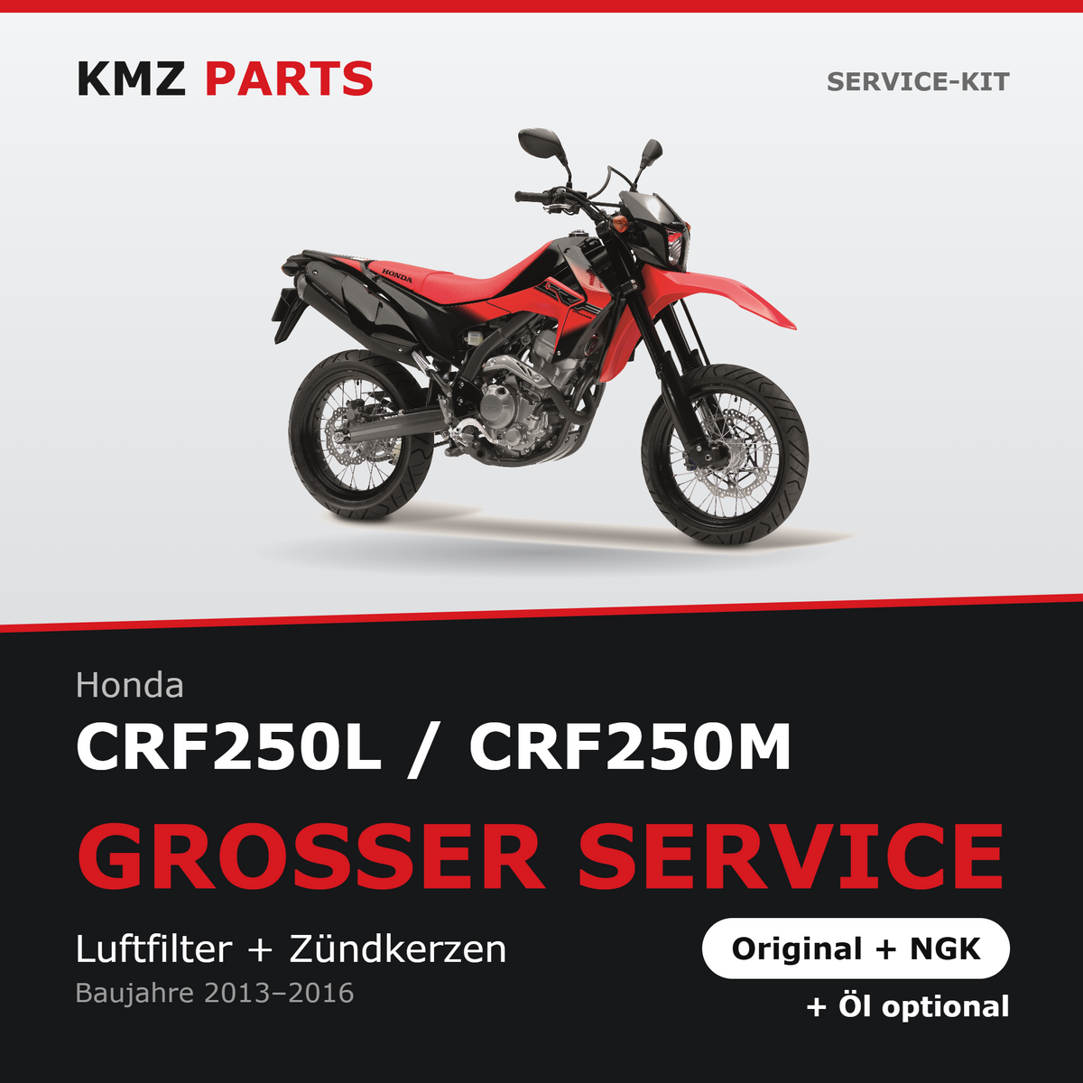 Honda CRF250L / CRF250M Service-Kit – Großer Service