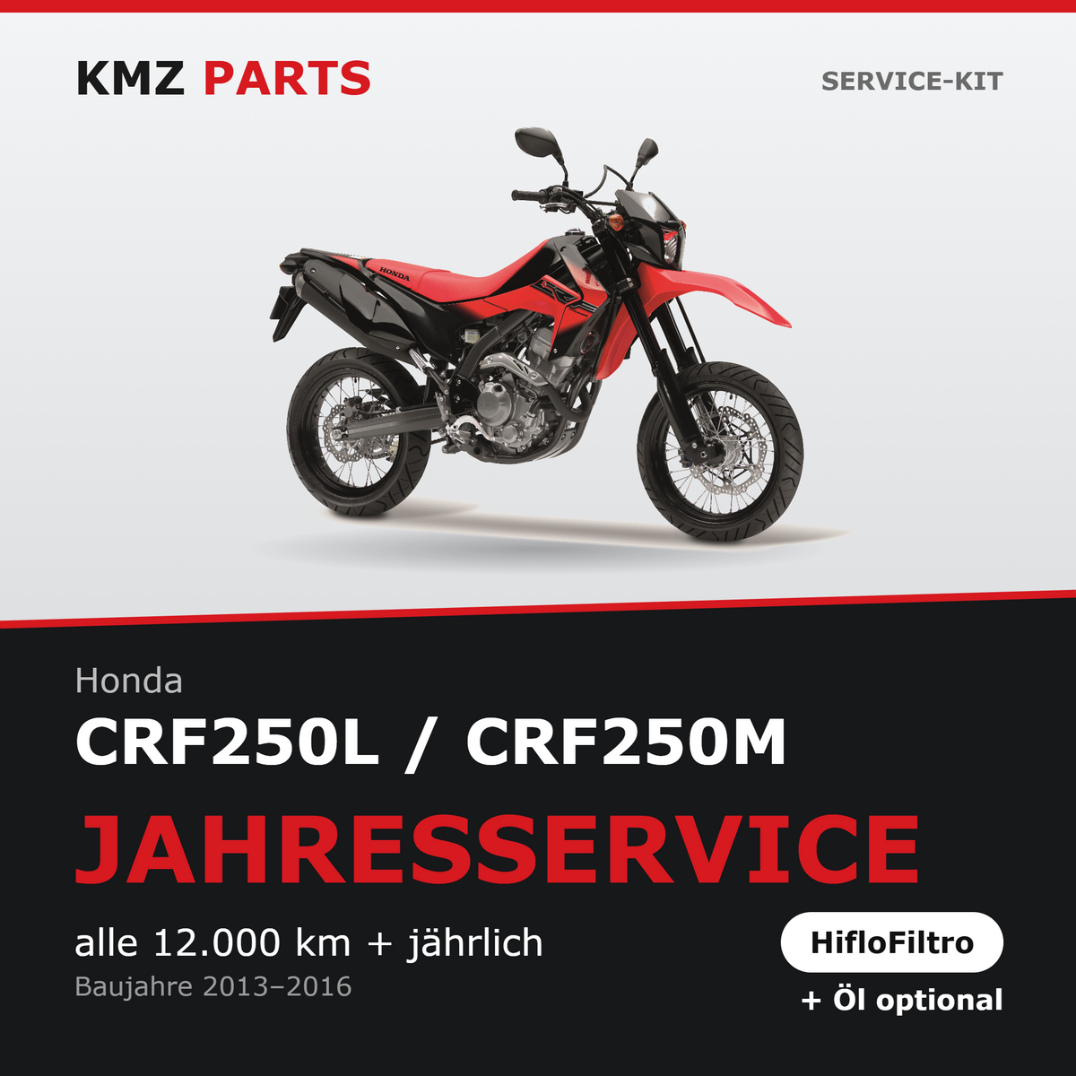Honda CRF250L / CRF250M Service-Kit – Jahresservice