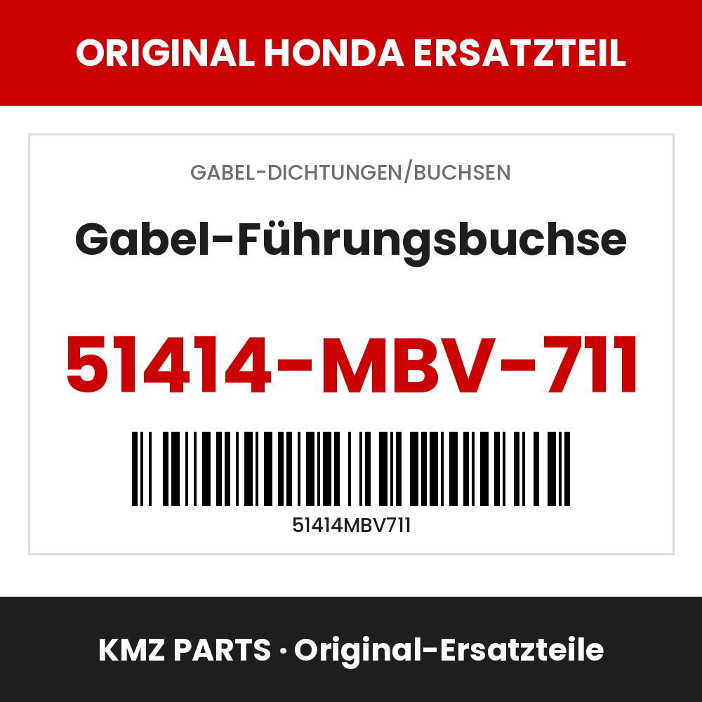 Honda Original Gabel-Führungsbuchse 51414-MBV-711