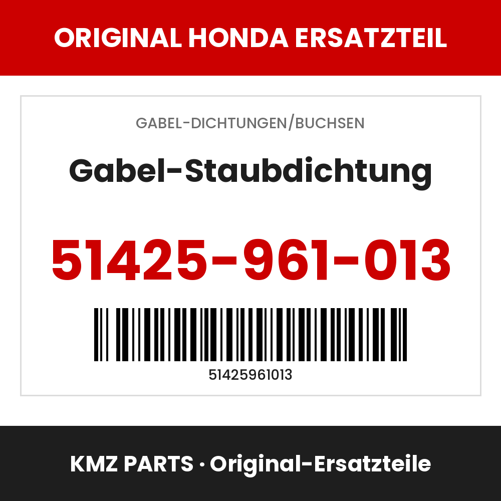 Honda Original Gabel-Staubdichtung 51425-961-013