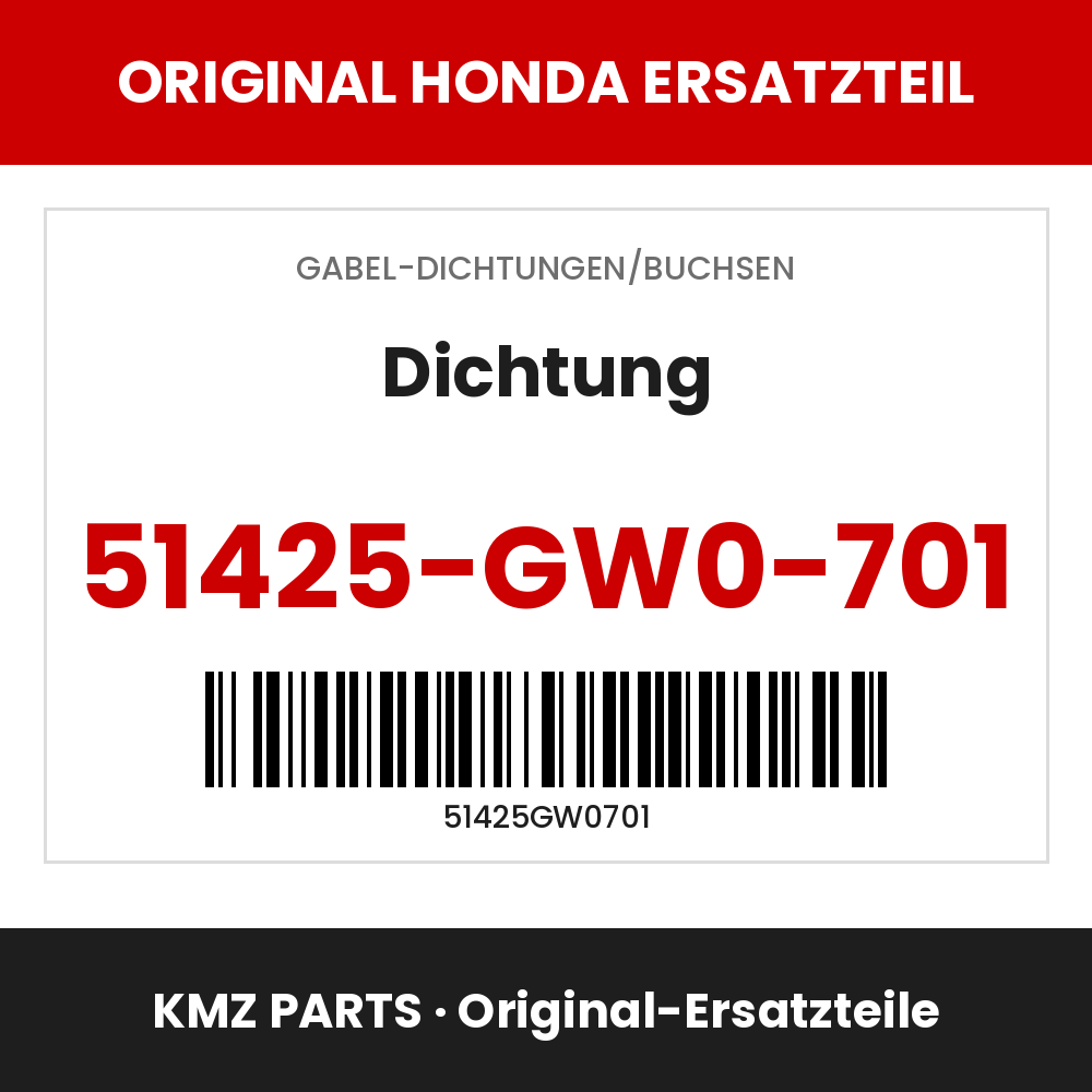 Honda Original Dichtung 51425-GW0-701