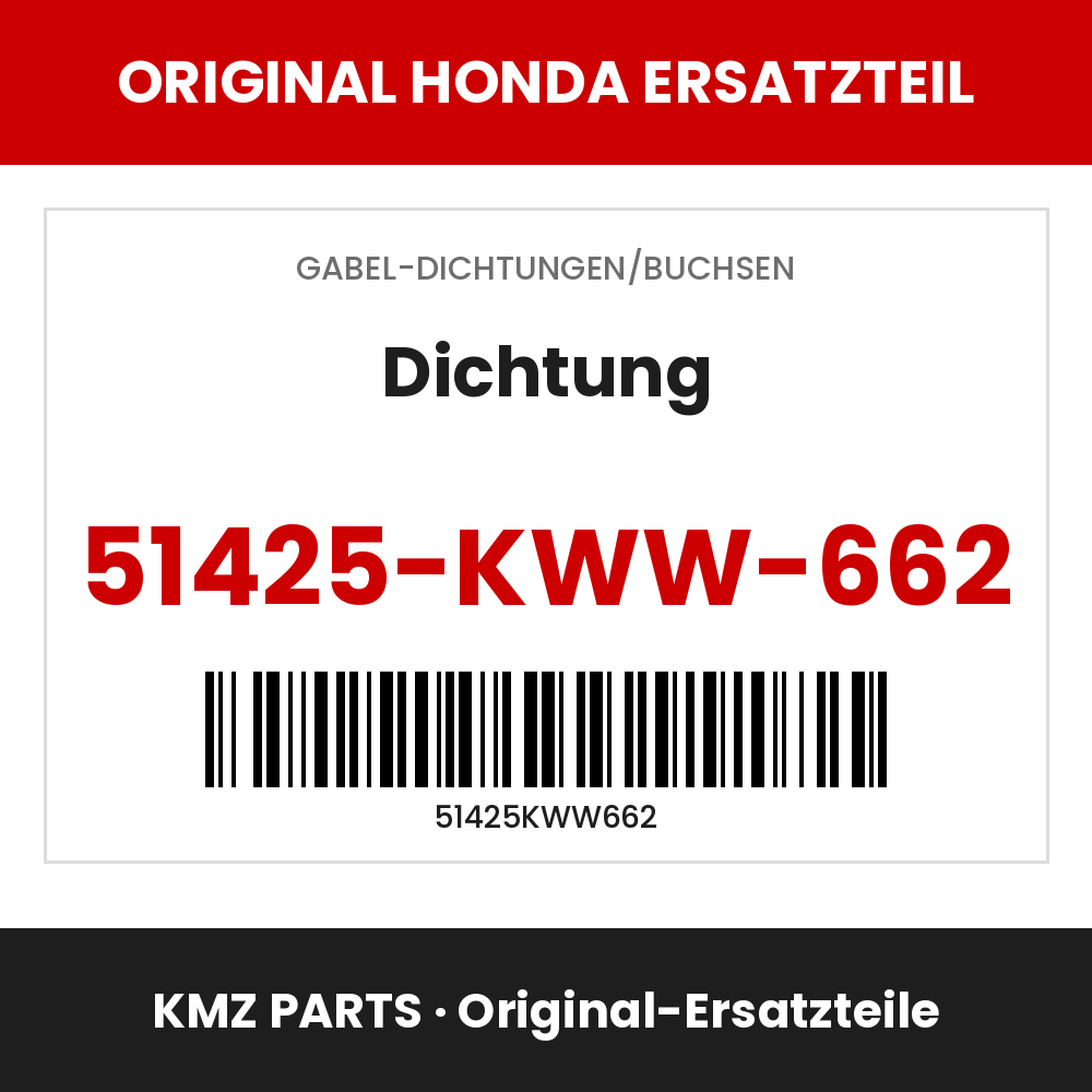 Honda Original Dichtung 51425-KWW-662