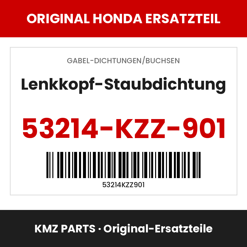 Honda Original Lenkkopf-Staubdichtung 53214-KZZ-901