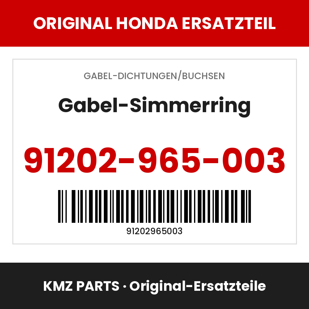 Honda Original Gabel-Simmerring 91202-965-003