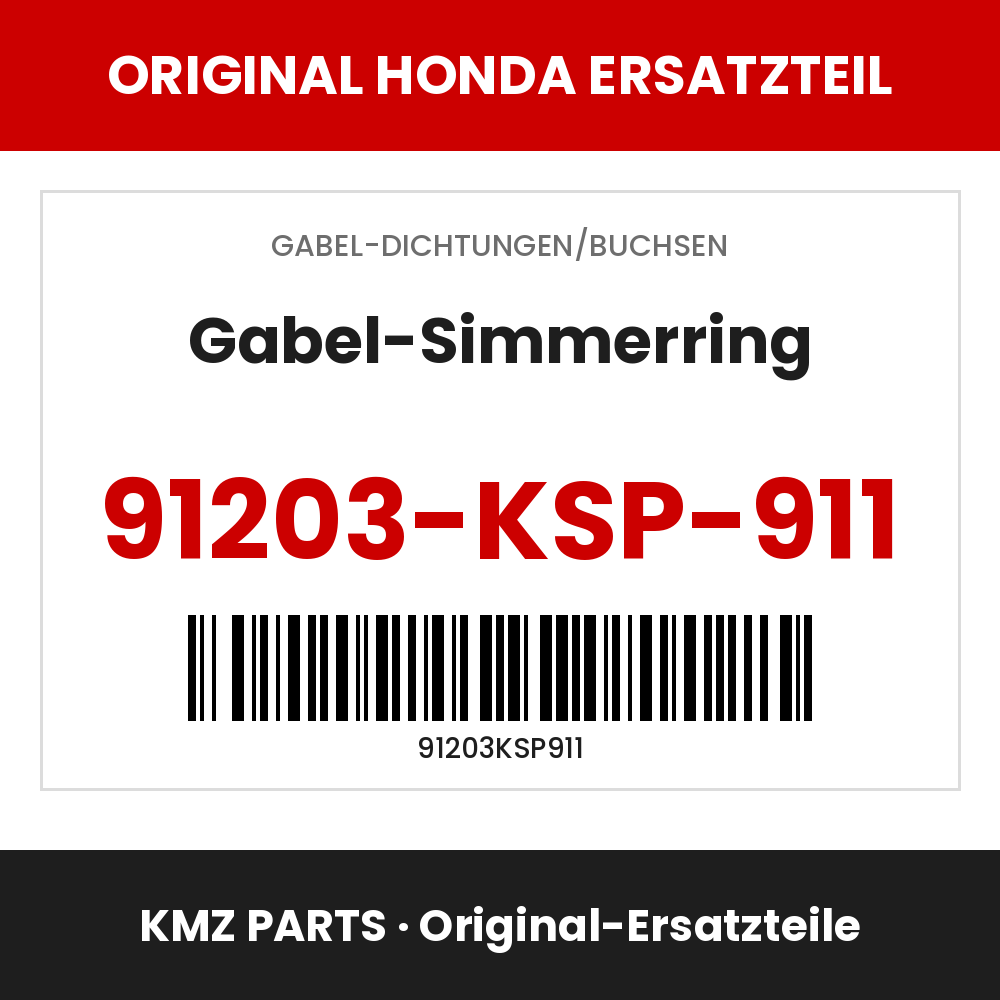 Honda Original Gabel-Simmerring 91203-KSP-911