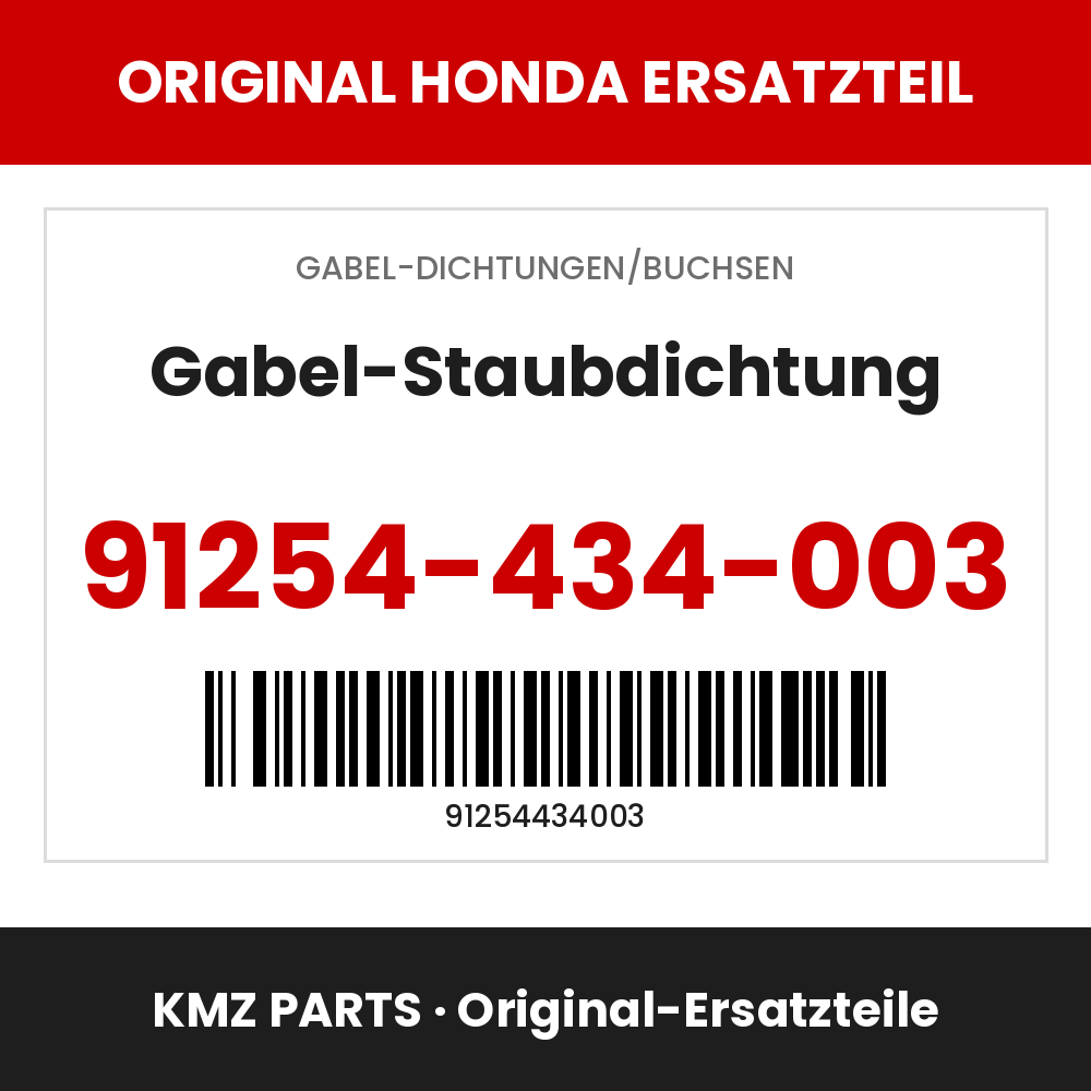 Honda Original Gabel-Staubdichtung 91254-434-003