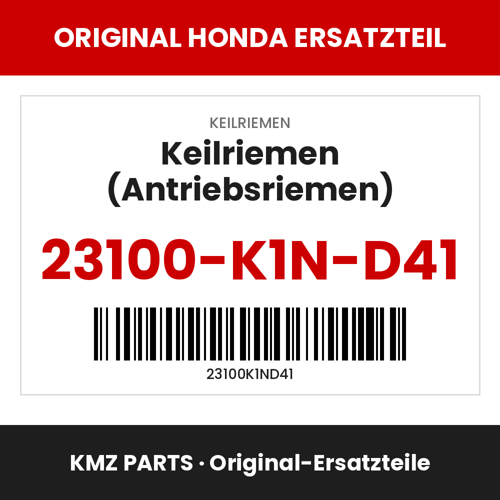 Honda Original Keilriemen (Antriebsriemen) 23100-K1N-D41