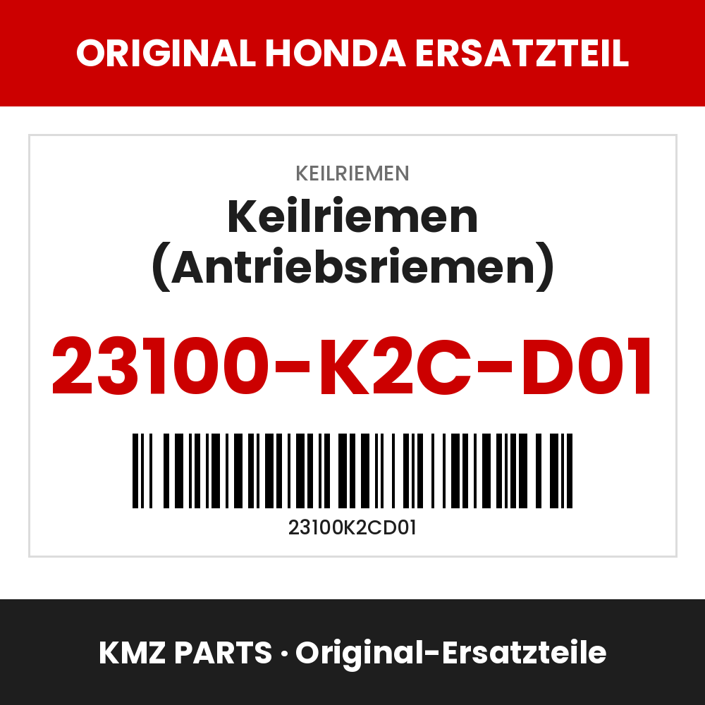 Honda Original Keilriemen (Antriebsriemen) 23100-K2C-D01