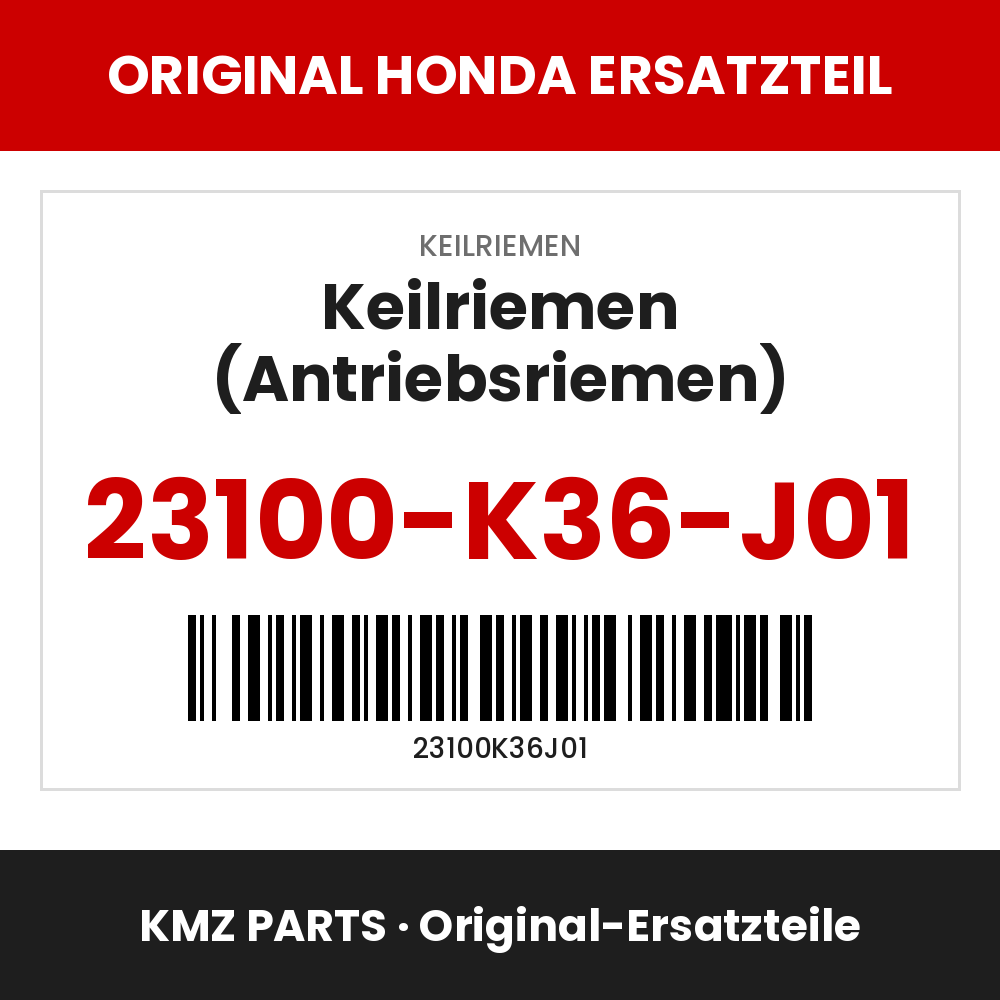 Honda Original Keilriemen (Antriebsriemen) 23100-K36-J01