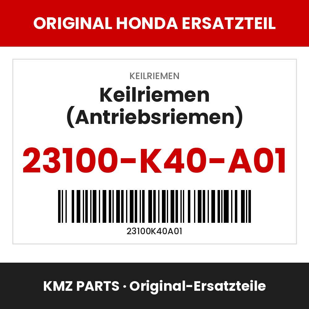 Honda Original Keilriemen (Antriebsriemen) 23100-K40-A01
