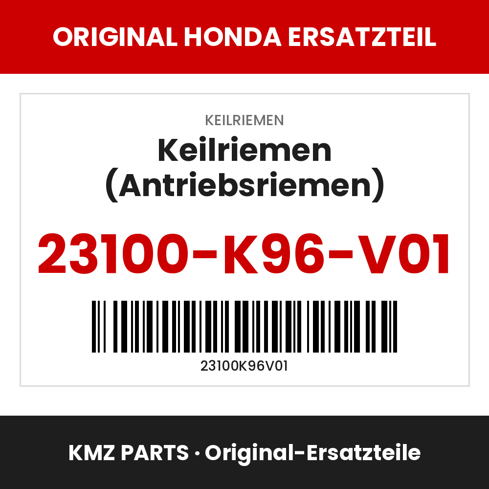 Honda Original Keilriemen (Antriebsriemen) 23100-K96-V01