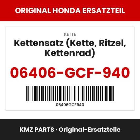 Honda Original Kettensatz (Kette, Ritzel, Kettenrad) 06406-GCF-940
