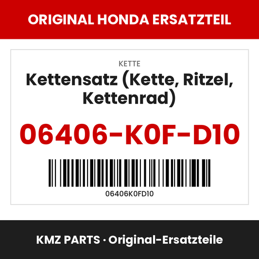 Honda Original Kettensatz (Kette, Ritzel, Kettenrad) 06406-K0F-D10