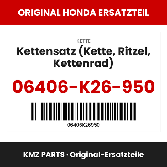 Honda Original Kettensatz (Kette, Ritzel, Kettenrad) 06406-K26-950