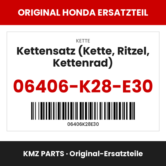 Honda Original Kettensatz (Kette, Ritzel, Kettenrad) 06406-K28-E30