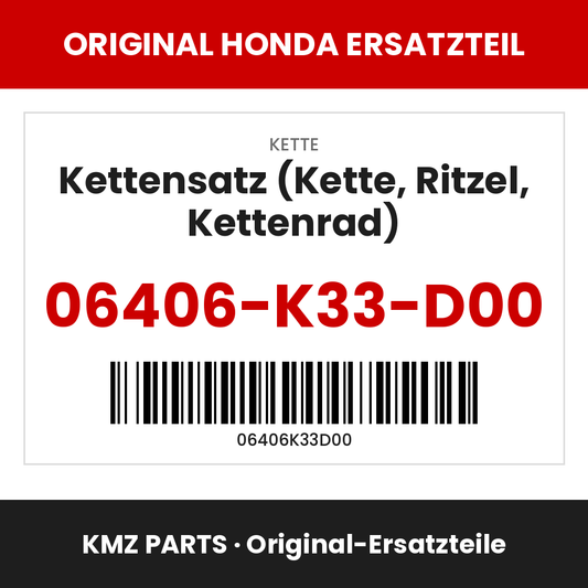 Honda Original Kettensatz (Kette, Ritzel, Kettenrad) 06406-K33-D00
