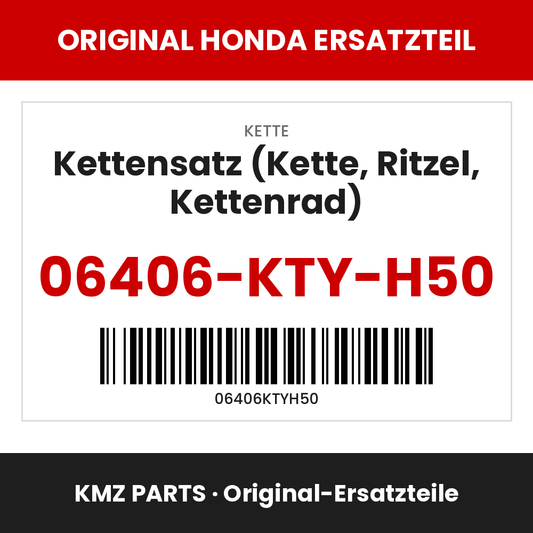 Honda Original Kettensatz (Kette, Ritzel, Kettenrad) 06406-KTY-H50