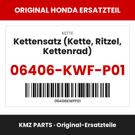 Honda Original Kettensatz (Kette, Ritzel, Kettenrad) 06406-KWF-P01