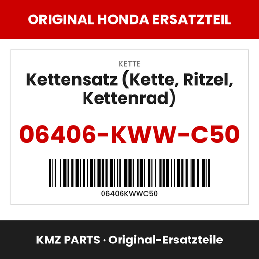 Honda Original Kettensatz (Kette, Ritzel, Kettenrad) 06406-KWW-C50