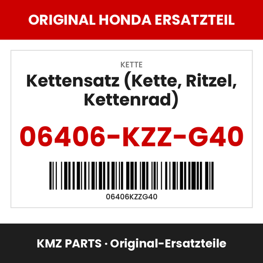 Honda Original Kettensatz (Kette, Ritzel, Kettenrad) 06406-KZZ-G40