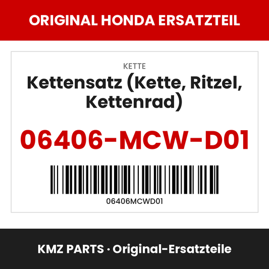 Honda Original Kettensatz (Kette, Ritzel, Kettenrad) 06406-MCW-D01