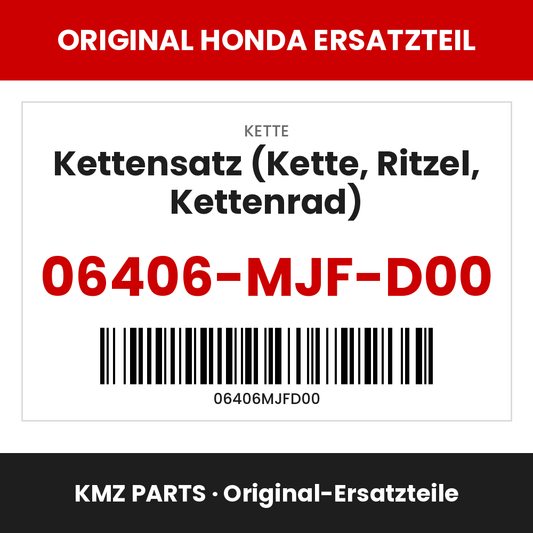 Honda Original Kettensatz (Kette, Ritzel, Kettenrad) 06406-MJF-D00