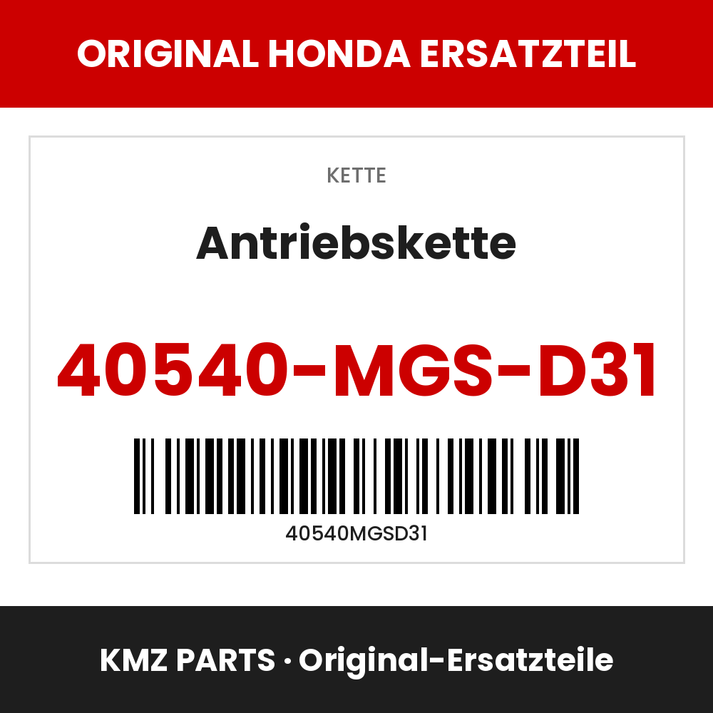 Honda Original Antriebskette 40540-MGS-D31