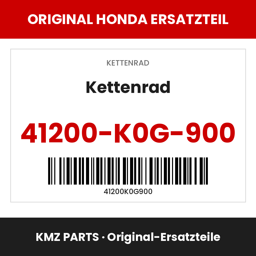 Honda Original Kettenrad 41200-K0G-900