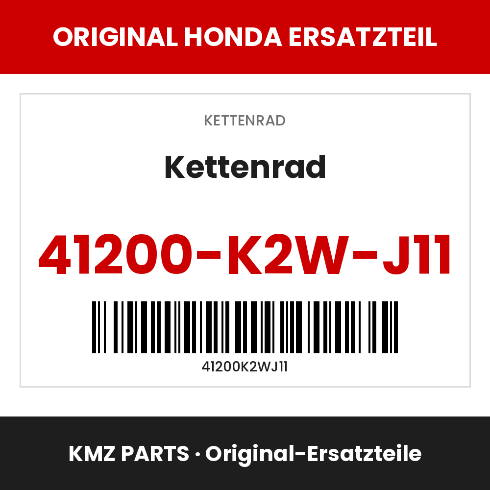 Honda Original Kettenrad 41200-K2W-J11