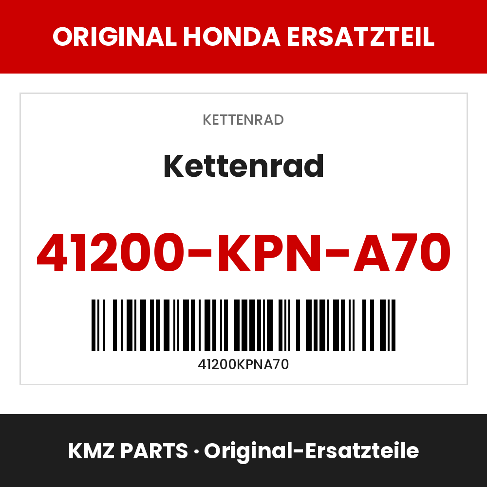 Honda Original Kettenrad 41200-KPN-A70