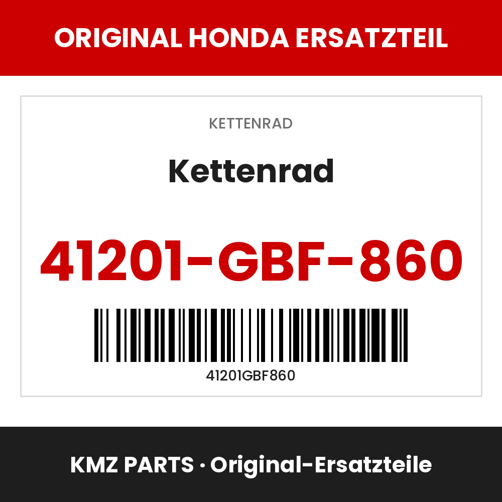 Honda Original Kettenrad 41201-GBF-860