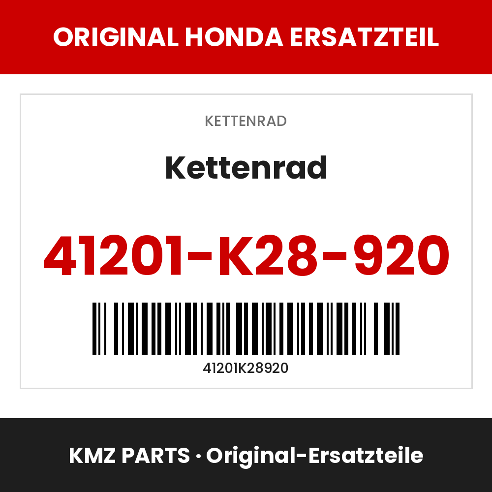 Honda Original Kettenrad 41201-K28-920