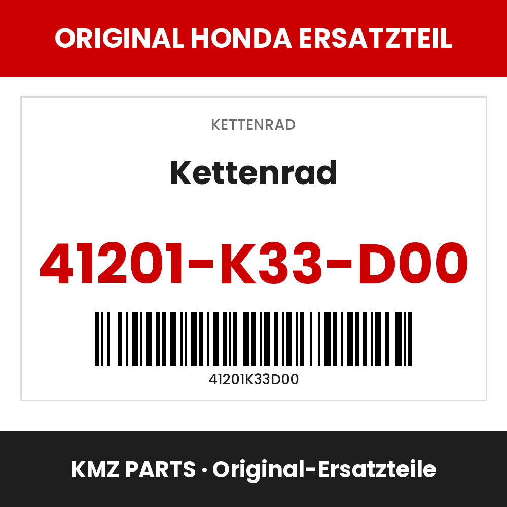 Honda Original Kettenrad 41201-K33-D00