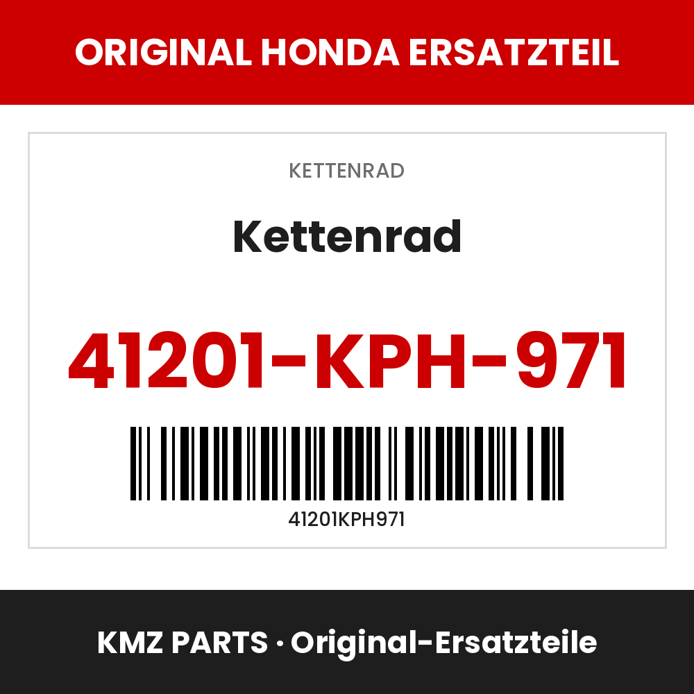 Honda Original Kettenrad 41201-KPH-971