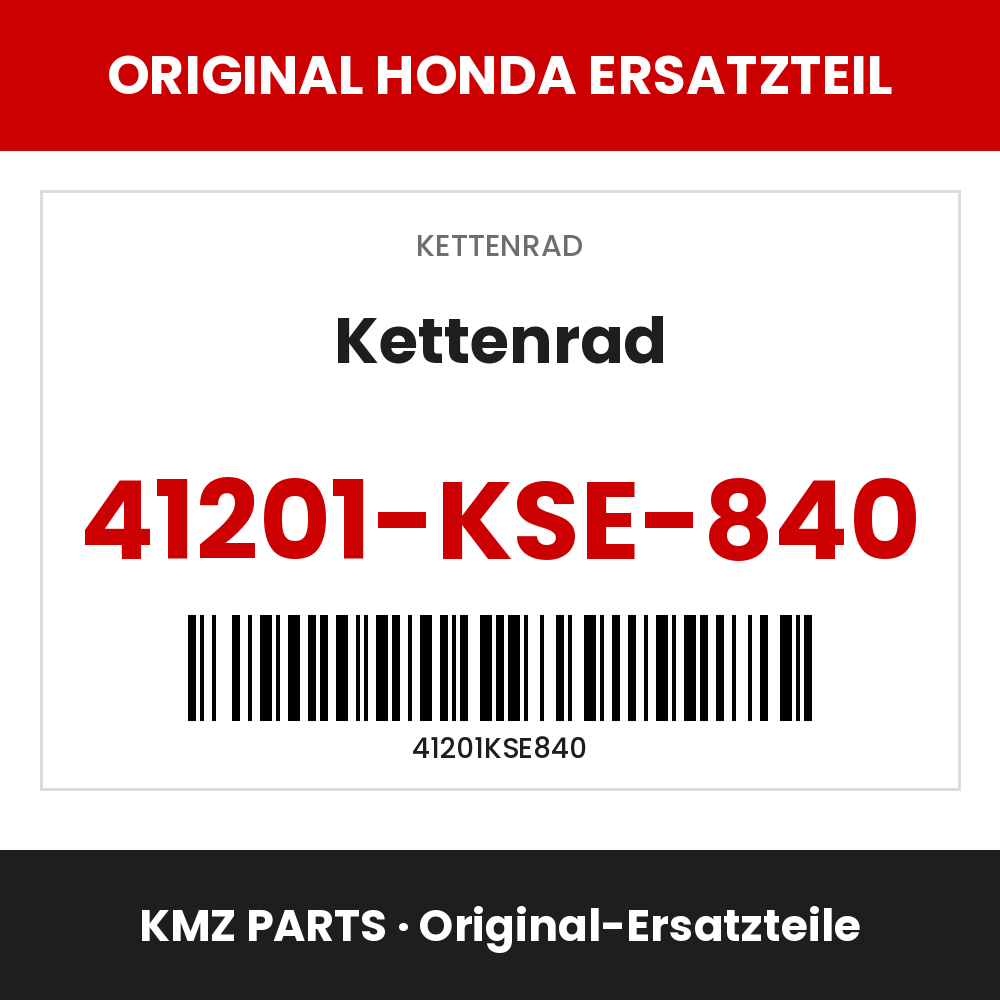 Honda Original Kettenrad 41201-KSE-840