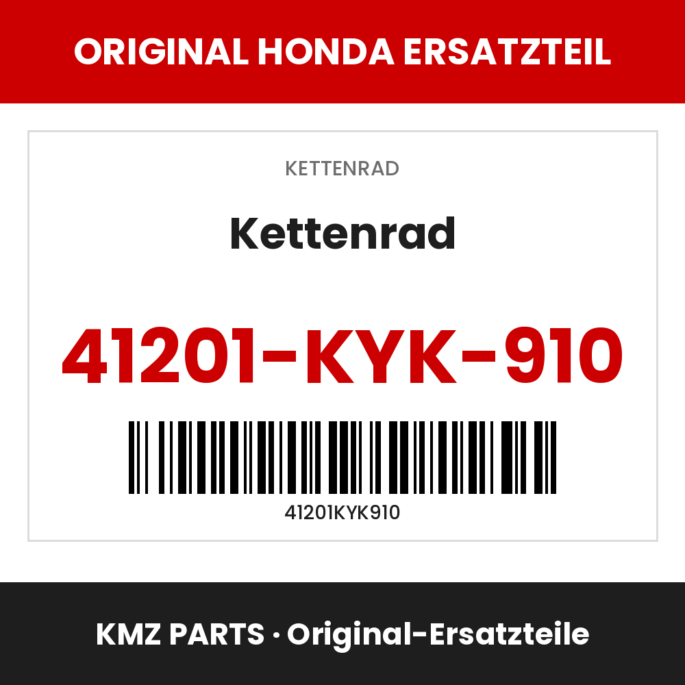 Honda Original Kettenrad 41201-KYK-910