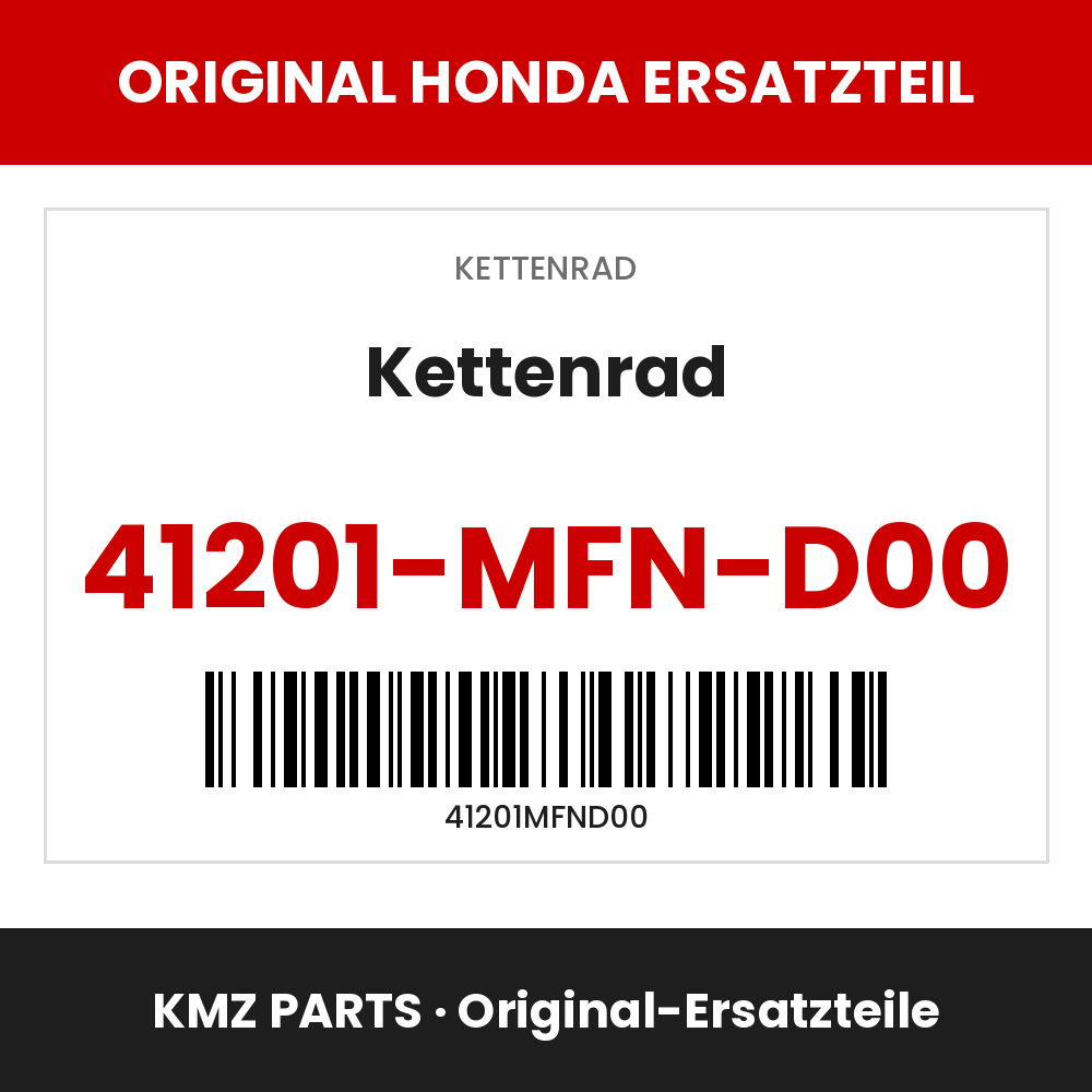 Honda Original Kettenrad 41201-MFN-D00
