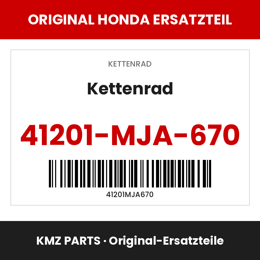 Honda Original Kettenrad 41201-MJA-670