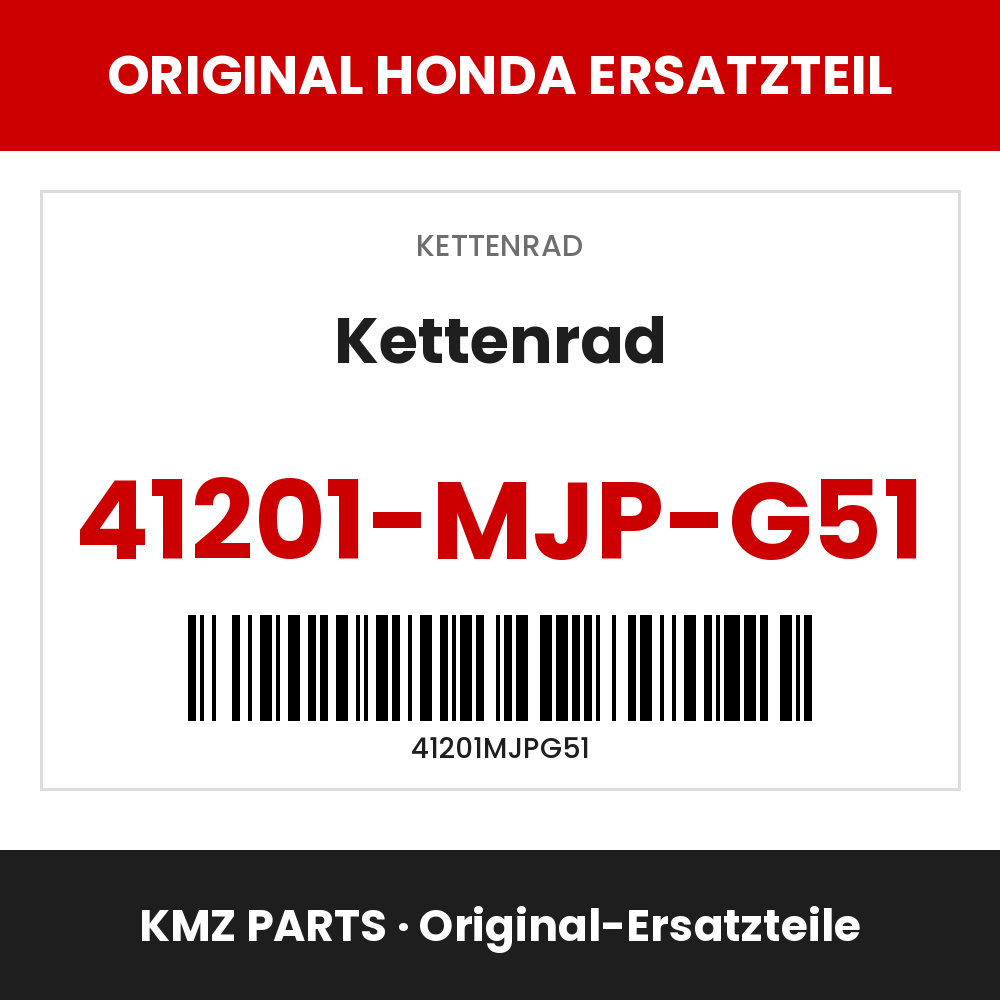 Honda Original Kettenrad 41201-MJP-G51