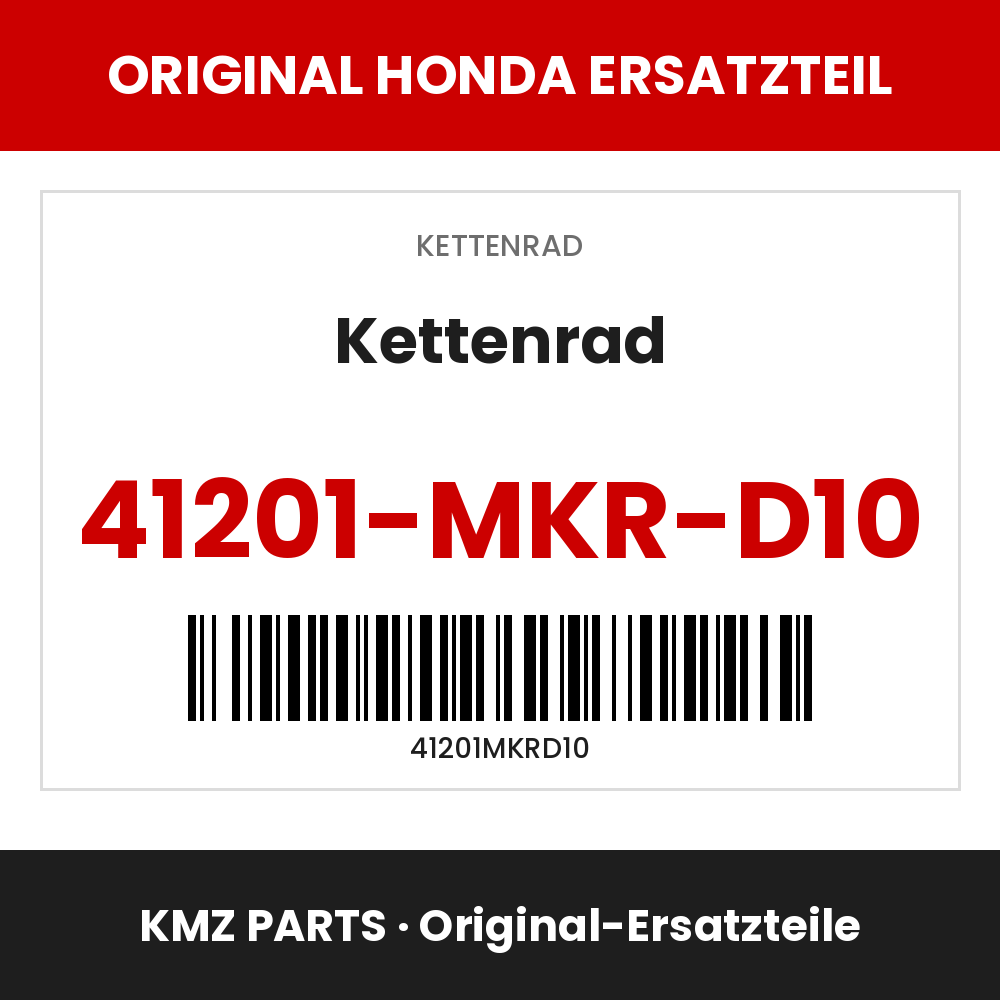 Honda Original Kettenrad 41201-MKR-D10