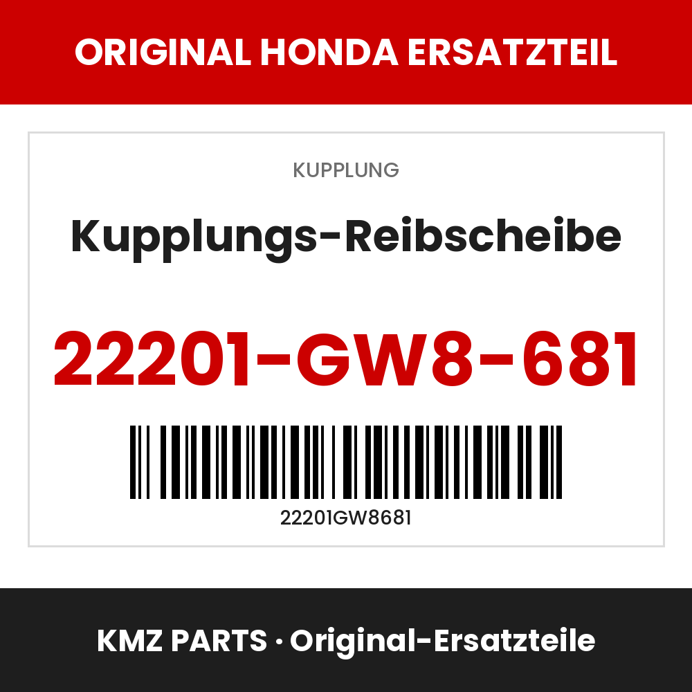 Honda Original Kupplungs-Reibscheibe 22201-GW8-681