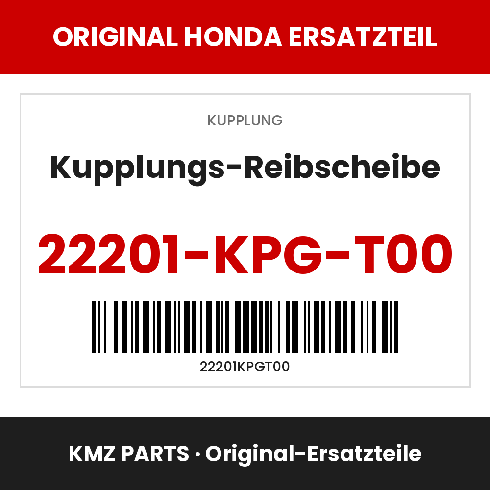 Honda Original Kupplungs-Reibscheibe 22201-KPG-T00
